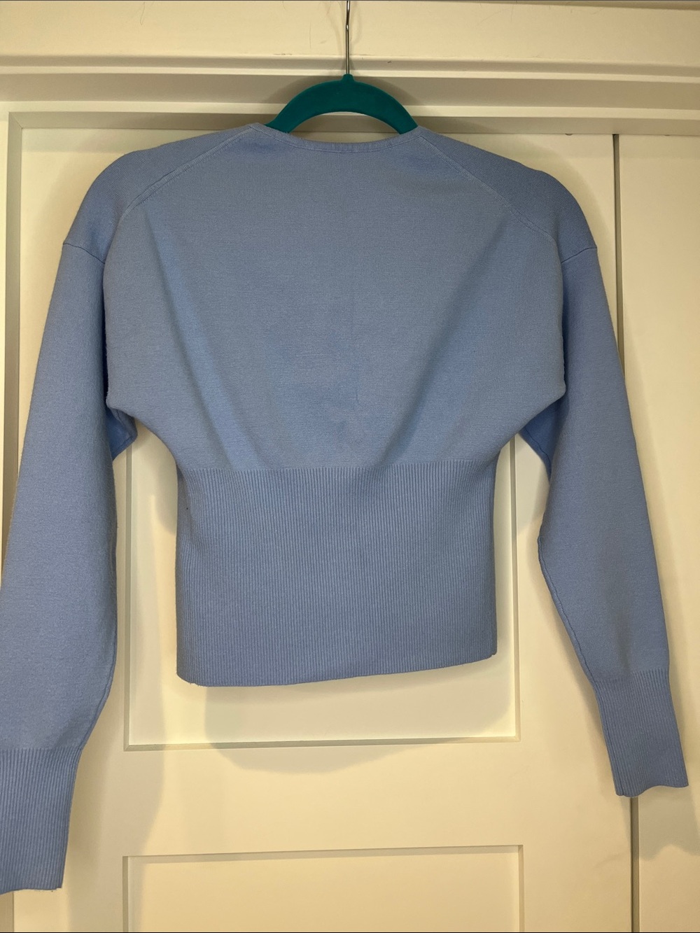 Aritzia Wilfred GoLightly cardigan in baby powder blue XS - Picture 2 of 6
